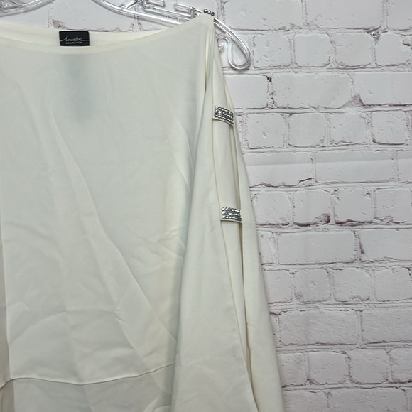 Travelers Collection by Chico's Chiffon Layered Top with Rhinestones - Picture 3 of 10